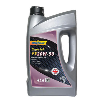 PE 20W-50 Mineral Motor Oil For Reduced Corrosion And Sludge