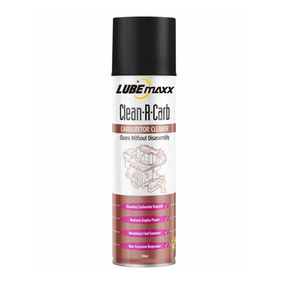 LUBEMAXX Carb Choke Cleaner Car Aerosol Remove Carbon Deposits