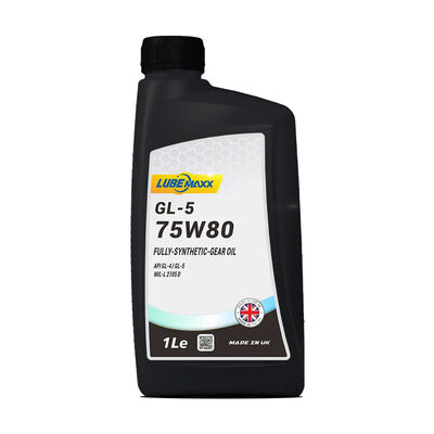 75W-80 Gear Oil API GL-4 / GL-5 With Synthetic Base Oils