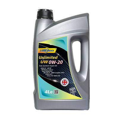 UW 0W-20 Passenger Car Engine Oils Anti Corrosion For Low Viscosity And Fuel Efficiency