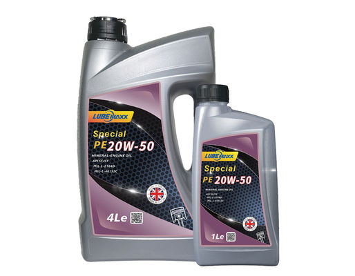 PE 20W-50 Mineral Motor Oil For Reduced Corrosion And Sludge