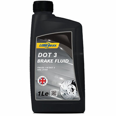 Lubemaxx DOT 3 Brake Fluid Corrosion Resistant Meets FMVSS No 116 DOT3 Standards