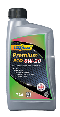 Passenger Car Engine Oil suitable for gasoline engines meeting ECO 0W-20 API SQ ILSAC GF7A and other current performance specifications