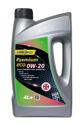 Passenger Car Engine Oil suitable for gasoline engines meeting ECO 0W-20 API SQ ILSAC GF7A and other current performance specifications