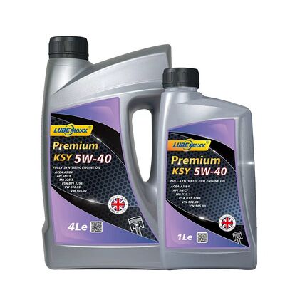 Passenger Car Engine Oil KSY 5W40 fully synthetic offering excellent protection against wear rust corrosion and keeping engine components clean
