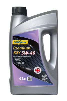 Passenger Car Engine Oil KSY 5W40 fully synthetic offering excellent protection against wear rust corrosion and keeping engine components clean