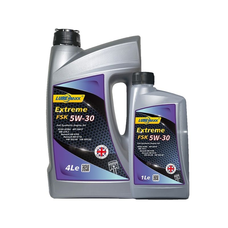Lubemaxx Extreme Passenger Car Engine Oils FSK 5W-30 ACEA A3/B4 Levels