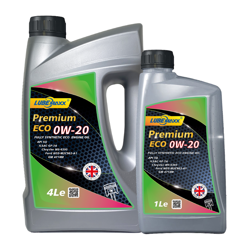 Passenger Car Engine Oil suitable for gasoline engines meeting ECO 0W-20 API SQ ILSAC GF7A and other current performance specifications