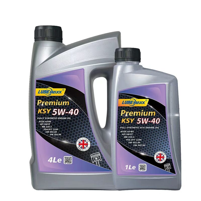 Passenger Car Engine Oil KSY 5W40 fully synthetic offering excellent protection against wear rust corrosion and keeping engine components clean